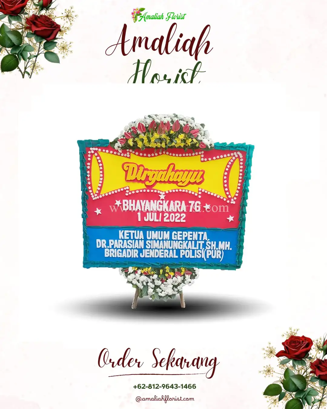 Papan Bunga HUT Ulang Tahun Kesugihan Kidul